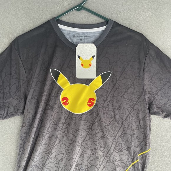 Pokemon Center 25 Celebration Shirt Mens Medium Short Sleeve RARE Discontinued - Picture 4 of 12